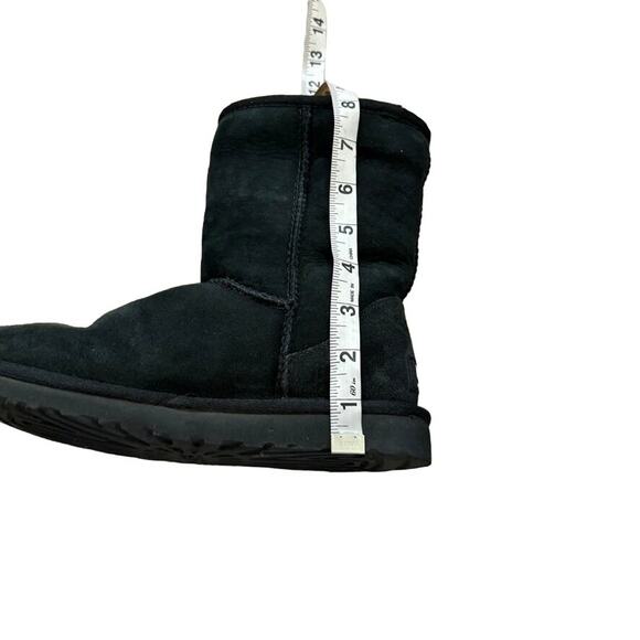 UGG Classic Black Boots – 8" Shaft Sheepskin Suede Winter Cozy – Women’s 5 - Picture 6 of 8